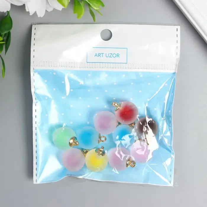 Подвеска для творчества акрил «Шар», матовый разноцветный, 2.1×1.6 см Подвеска для творчества акрил «Шар», матовый разноцветный, 2.1×1.6 см