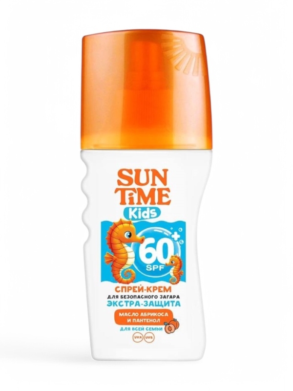 Спрей-крем для загара детский Sun Time SPF 60+, 150 мл Спрей-крем для загара детский Sun Time SPF 60+, 150 мл