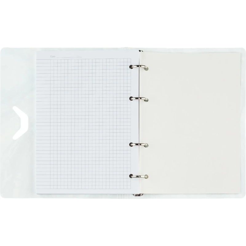 Бизнес-тетрадь А5,120л кольц/смен.бл,кл.Attache Selection Fluid Серо-Голуб