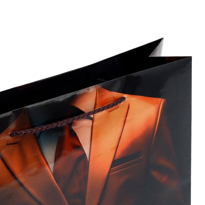 Пакет подарочный ламинированный, упаковка, «Лучшему мужчине», ML, 25 х 21 х 8 см