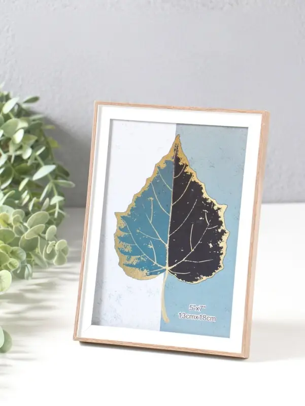 Фоторамка пластик 13х18 см "Современная классика" беж и белый 19х13,8х1,5 см