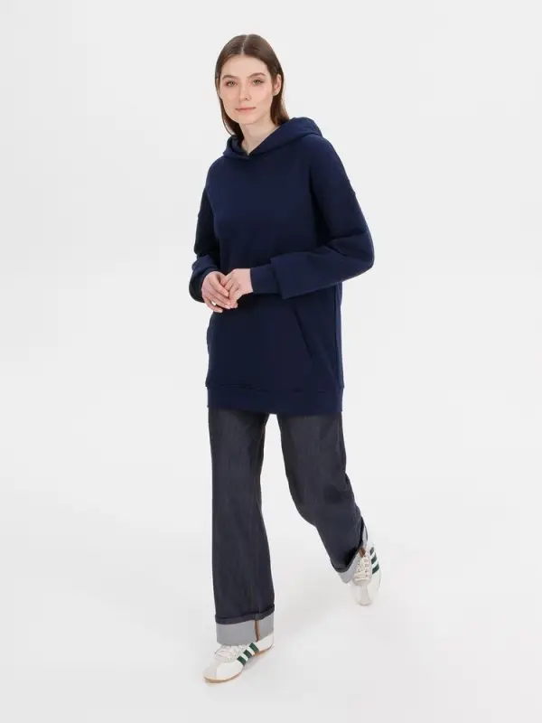 Худи оверсайз унисекс Outshine, темно-синее, размер XS/S Худи оверсайз унисекс Outshine, темно-синее, размер XS/S