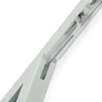 Кронштейн складной для столов и полок ТУНДРА, F001, 2 шт., длина 250 мм, сталь, белый