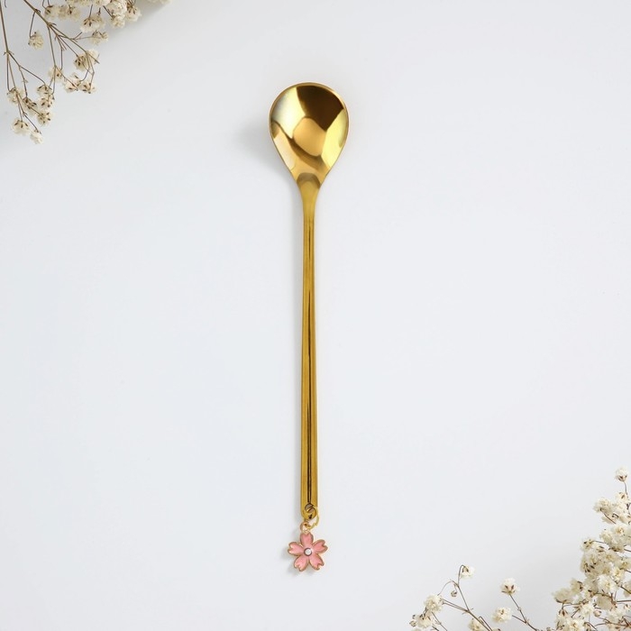 Ложка с подвесом «Расцветай отсчастья!», 3 х 15 см.