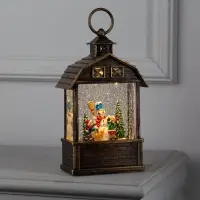 Светодиодная фигура &laquo;Дети и снеговик&raquo; 14&times;24&times;8 см, пластик, от батареек ААх3, USB, свечение тёплое белое