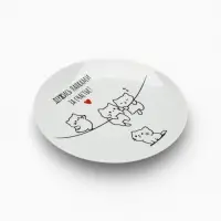 Тарелка керамическая &laquo;Держись лапками за счастье&raquo;, 20 см