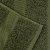 Набор полотенец махровых бордюр 440 г/м2, 40х70 оливковый, 10шт