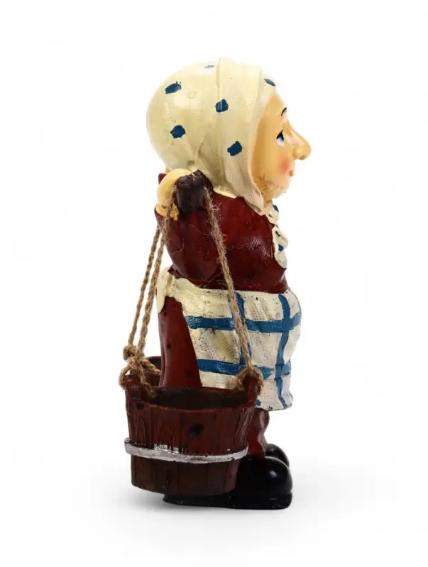 Садовая фигура из полистоуна &laquo;Бабушка с ведрами&raquo;, 20&times;7&times;19 см, Greengo