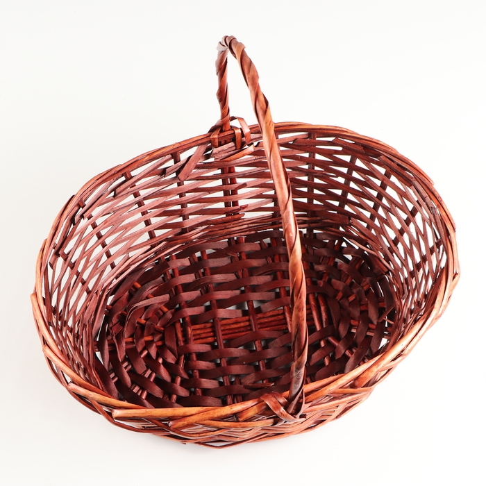 Набор корзин плетеных, 38x30xH14/35см, 33х25xH12.5/30см, 28х20x11/H25 см, 3 шт, ива Набор корзин плетеных, 38x30xH14/35см, 33х25xH12.5/30см, 28х20x11/H25 см, 3 шт, ива