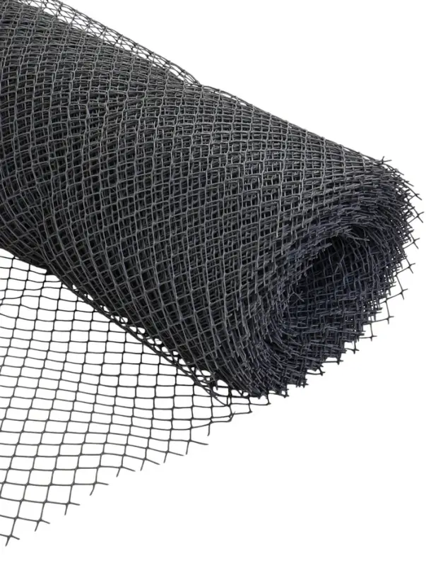 Сетка садовая, 1&times;20 м, ячейка ромб 15&times;15 мм, пластиковая, серая, Greengo, в рулоне