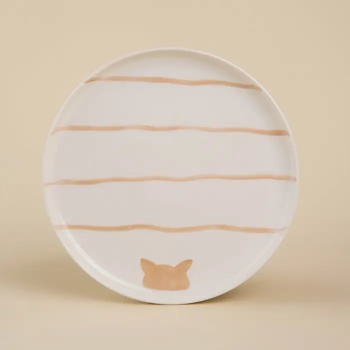 Тарелки SL Home &laquo;Гато&raquo;, d=24 см, набор 2 шт., фарфор, белые