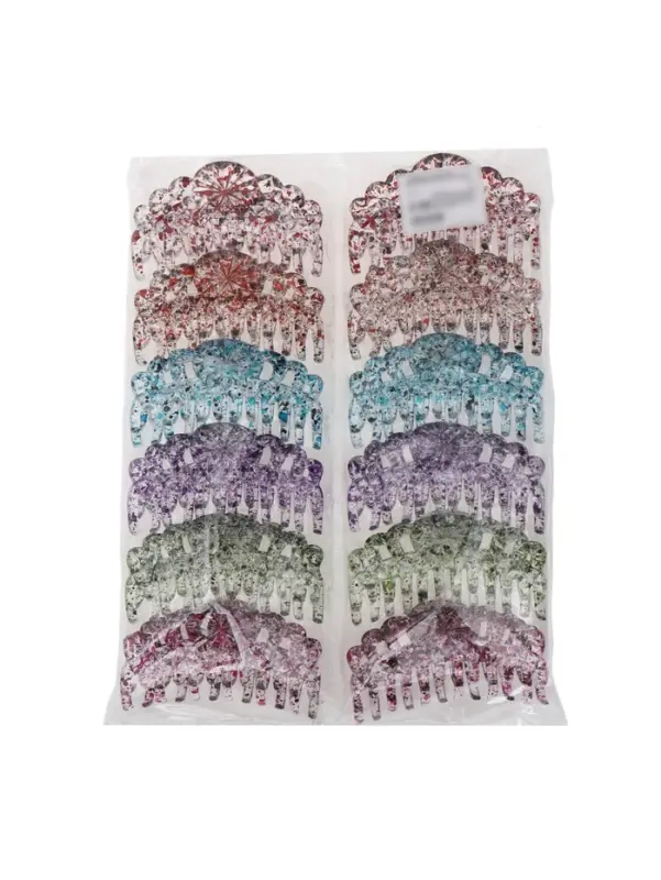 Крабик для волос &laquo;Бетуль&raquo;, узор, 9 см, МИКС