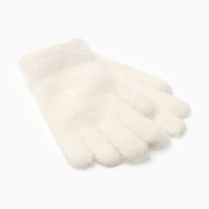 Перчатки для девочки MINAKU, цвет белый, 14см