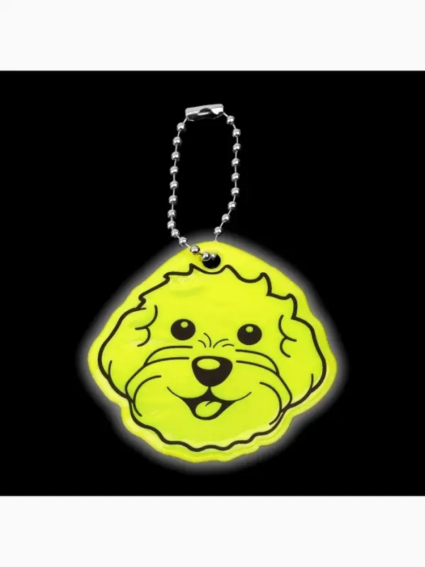 Светоотражающий элемент &laquo;Морда&raquo;, двусторонний, 5.9&times;6 см, жёлтый