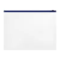 Папка-конверт на ZIP-молнии А4, 120 мкм, ErichKrause Fizzy Clear, c цветной молнией, до 100 листов, микс