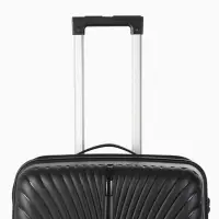 Чемодан на колёсах, 24", кодовый замок, 40&times;24&times;65 см, чёрный