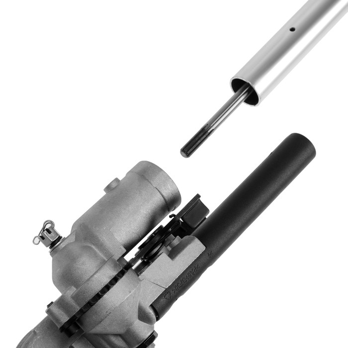 Насадка на триммер ТУНДРА, кусторез, 440 мм, посадочное место 26 мм, шкив 9 зубьев Насадка на триммер ТУНДРА, кусторез, 440 мм, посадочное место 26 мм, шкив 9 зубьев