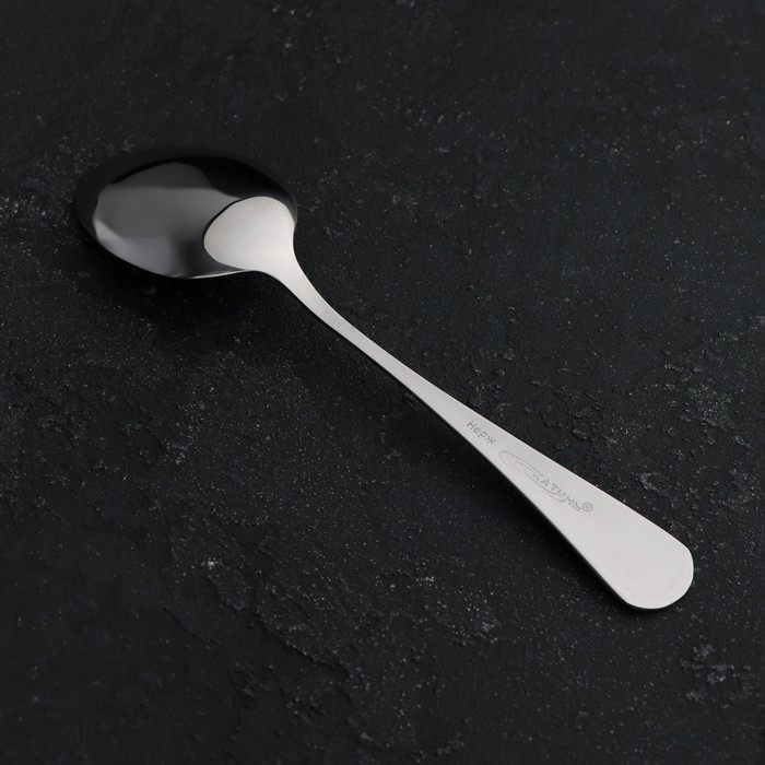 Ложка столовая из нержавеющей стали «Классика», длина 20.5 см, толщина 2 мм Ложка столовая из нержавеющей стали «Классика», длина 20.5 см, толщина 2 мм