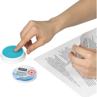 Подушка для смачивания пальцев гелевая Attache Selection усил. антибакт. эф