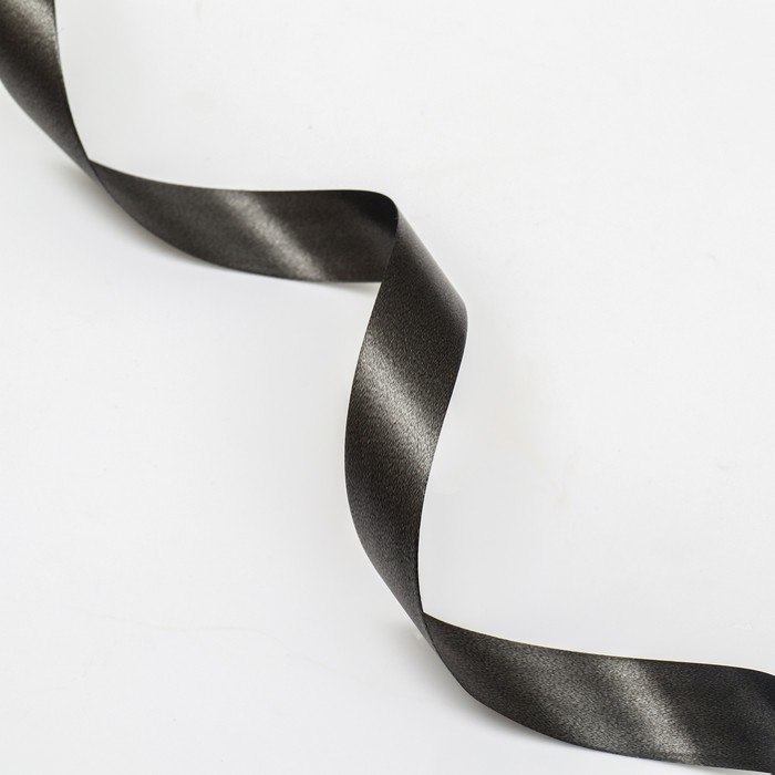 Лента для декора и подарков, черная, 2 см х 45 м Лента для декора и подарков, черная, 2 см х 45 м