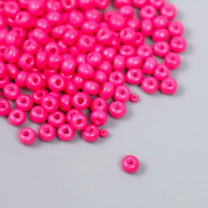 Бисер стекло 6/0  Бисер стекло 6/0 "Кукольный розовый" 15 гр