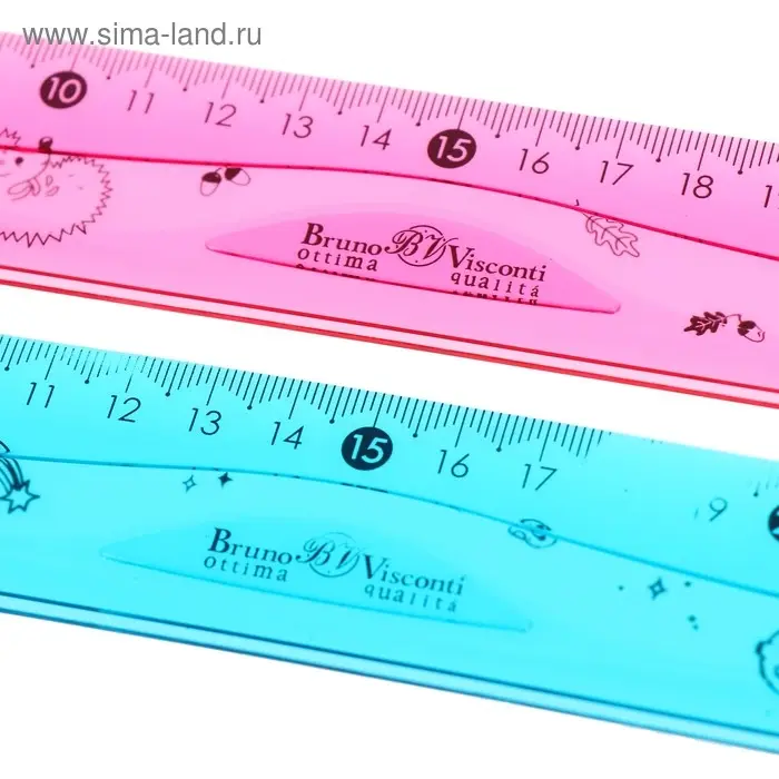 Линейка гибкая 30 см, HappyGraphix, 2 цвета Линейка гибкая 30 см, HappyGraphix, 2 цвета