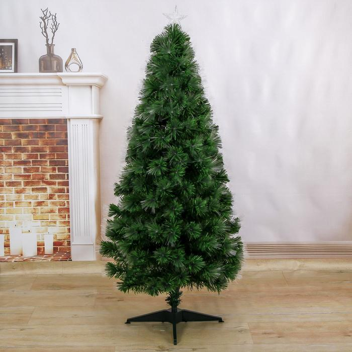 Ёлка фиброоптическая  Ёлка фиброоптическая "Пучок" 150 см d нижнего яруса 75 см 170 веток