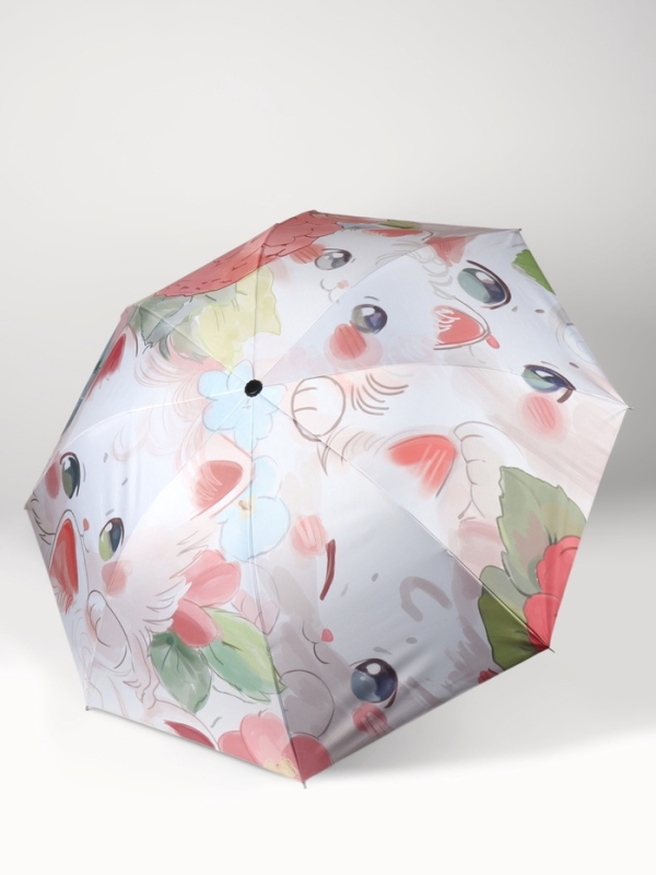 Зонт механический «Рисунки», 4 сложения, 8 спиц, R=47/56 см, d=94 см, МИКС Зонт механический «Рисунки», 4 сложения, 8 спиц, R=47/56 см, d=94 см, МИКС