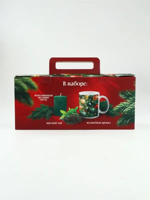 Набор чай кружка свеча &laquo;Уютного Нового года&raquo;