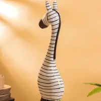 Сувенир &laquo;Зебра&raquo;, 13&times;7&times;50 см, дерево, чёрно-белый