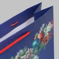 Пакет подарочный &laquo;Новогодний снежный шар&raquo;, 33&times;10&times;42.5 см