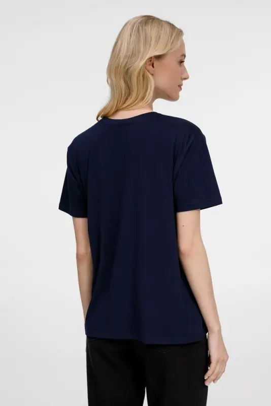 Футболка унисекс Senti, темно-синяя, размер S Футболка унисекс Senti, темно-синяя, размер S