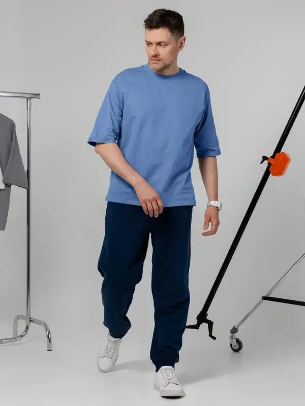 Футболка оверсайз унисекс Kosmos 2.0, синяя, размер XS/S Футболка оверсайз унисекс Kosmos 2.0, синяя, размер XS/S