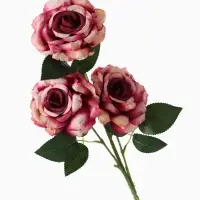 Цветы искусственные &laquo;Роза Палома&raquo;, d=8 см, h=53 см, тёмно-сиреневые