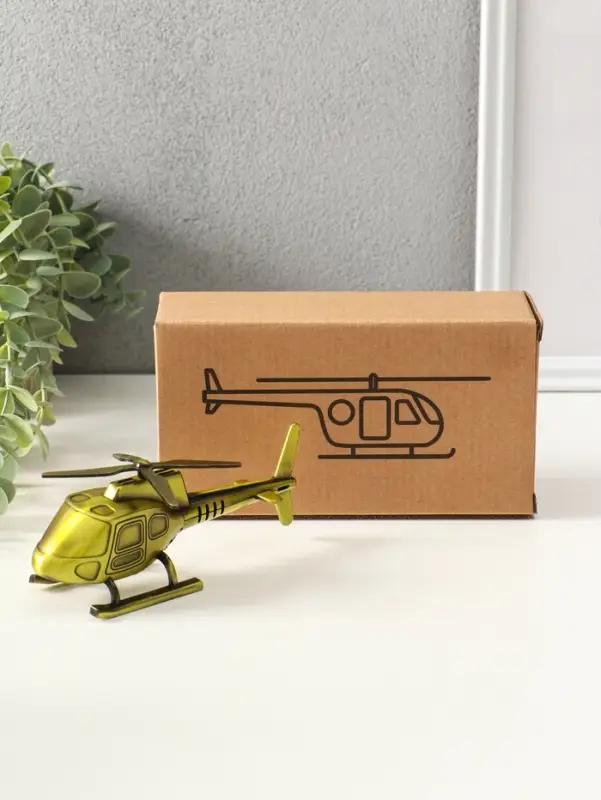 Сувенир металл "Вертолёт" 15,3х9,5х5,8 см