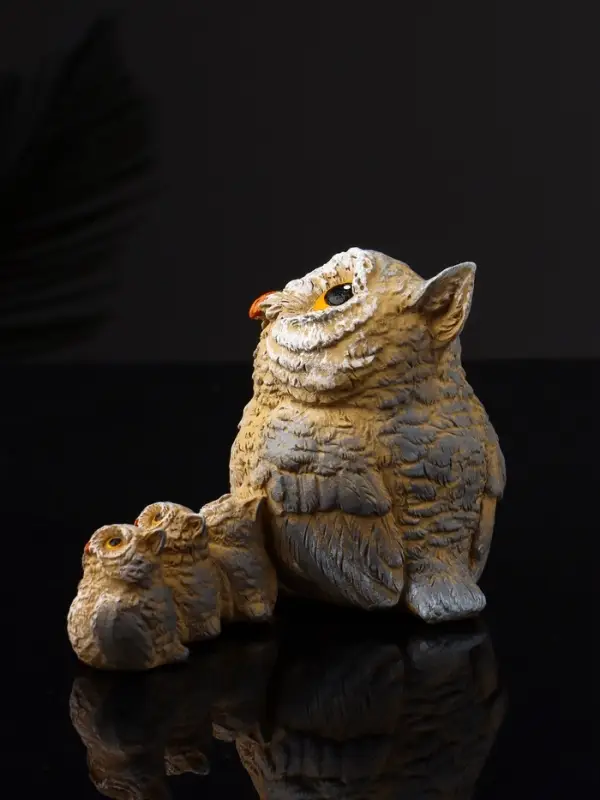 Фигура Фигура "Сова и три совёнка" 8.3х12.5х6.5 см