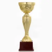 Кубок 120С, наградная фигура, золото, подставка пластик, 29.5&times;10&times;9.5 см