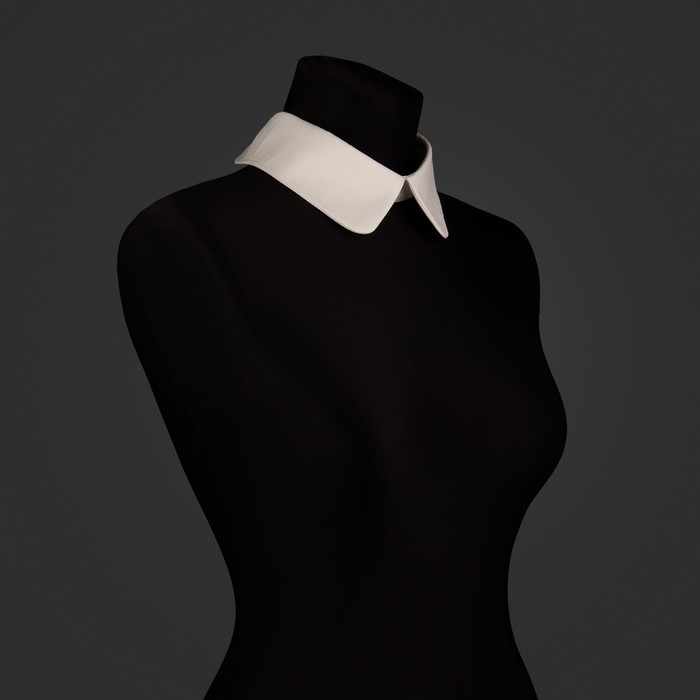 Воротник съёмный, диаметр горловины = 22 см, 42 × 6 см, цвет айвори Воротник съёмный, диаметр горловины = 22 см, 42 × 6 см, цвет айвори