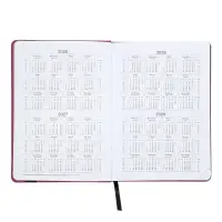 Ежедневник недатированный А5 Monochrome. Anemone, 136 листов, 7БЦ, розовый, soft touch, с резинкой