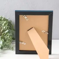 Фоторамка пластик 13х18 см "Остин" иссиня-чёрный 21,5х16,5х1,5 см