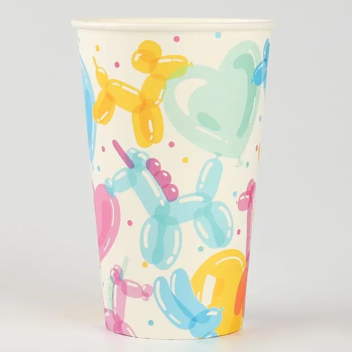 Стакан одноразовый бумажный «Воздушные шары», 400 мл