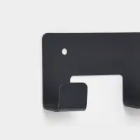 Вешалка настенная 5 крючков, цвет черный