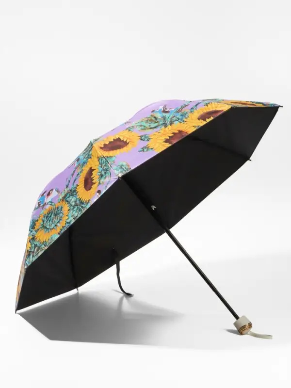 Зонт механический &laquo;Нежность&raquo;, эпонж, 4 сложения, 8 спиц, R=48/55 см, D=96 см, МИКС