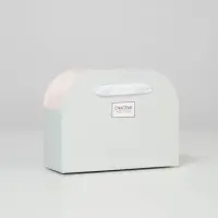 Коробка для цветов складная, мятная &laquo;Счастье ждёт тебя&raquo;, 17&times;13&times;7 см