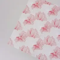 Пленка флористическая для цветов, &laquo;Акварельный эскиз&raquo;, розовая, 57&times;57 см