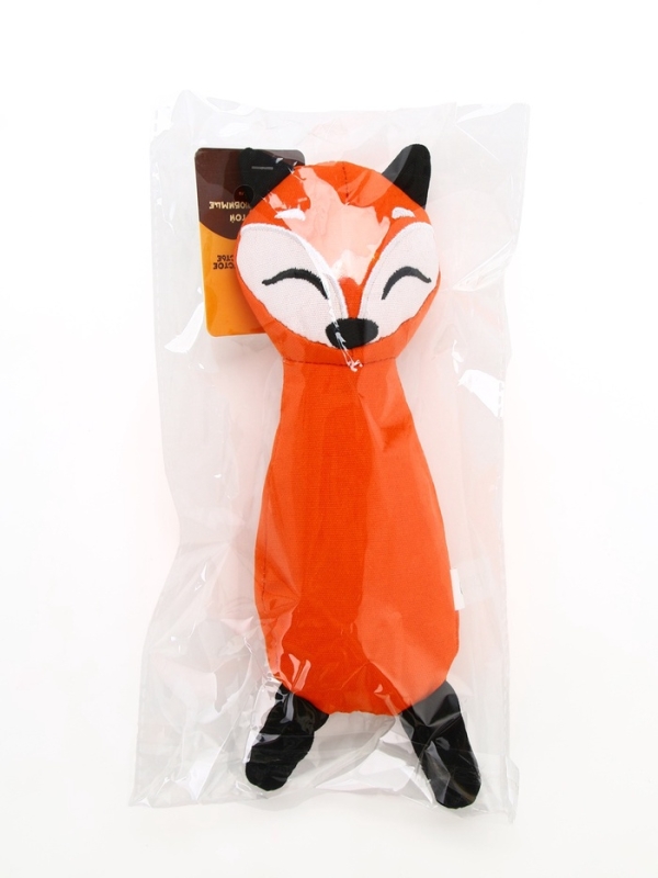 Игрушка для собак с шуршалкой  Игрушка для собак с шуршалкой "Лисичка" из текстиля, 6,8*23 см