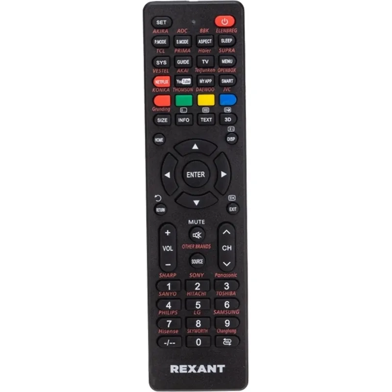 Пульт ДУ для телевизора RX-708E REXANT, 38-0003