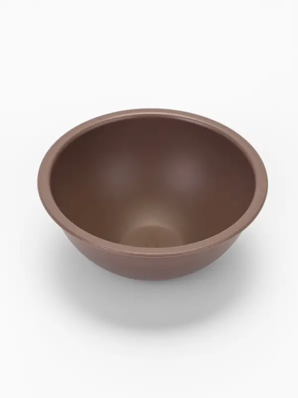 Миска для животных &laquo;Дубль Мини&raquo;, 200 мл, покрытие софт-тач, пластик, цвет капучино