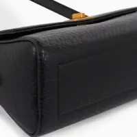 Сумка женская мессенджер TEXTURA на клапане, 26&times;9&times;12 см, чёрная