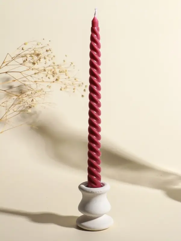 Набор свечей витых, 2х25 см, 4 шт, палитра розового 25,5х8,8х2,4 см Набор свечей витых, 2х25 см, 4 шт, палитра розового 25,5х8,8х2,4 см